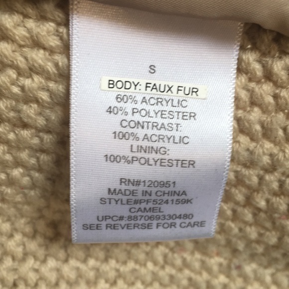 FINAL $ Pink Republic faux fur vest with knit back… - Picture 4 of 5